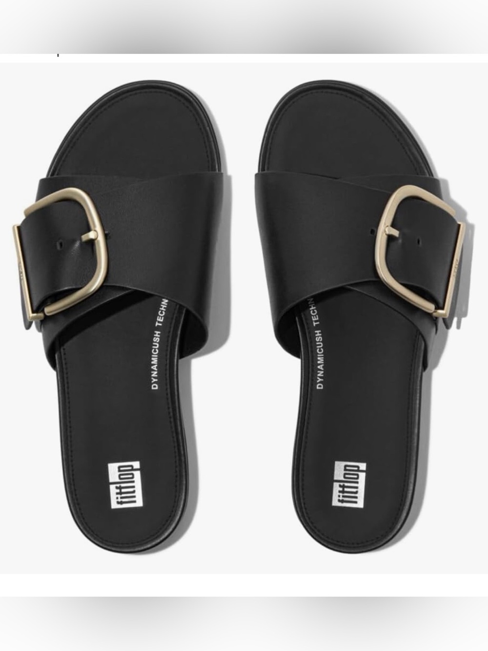 Fitflop Maxi-Buckle Leather Slides